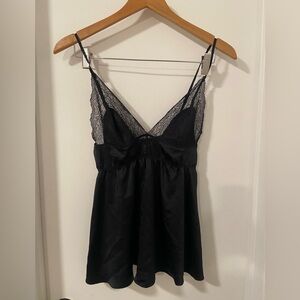 Victoria's Secret deep v side slit sexy lingerie top LIKE NEW size S